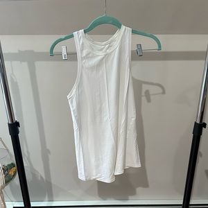 Lululemon white open back tank top